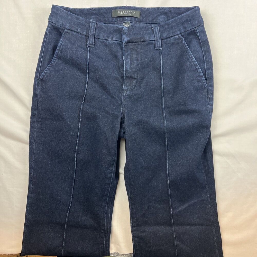 Liverpool Jeans Mid-Rise Teagan Trouser with Pintucks Sturgis Size 8/29